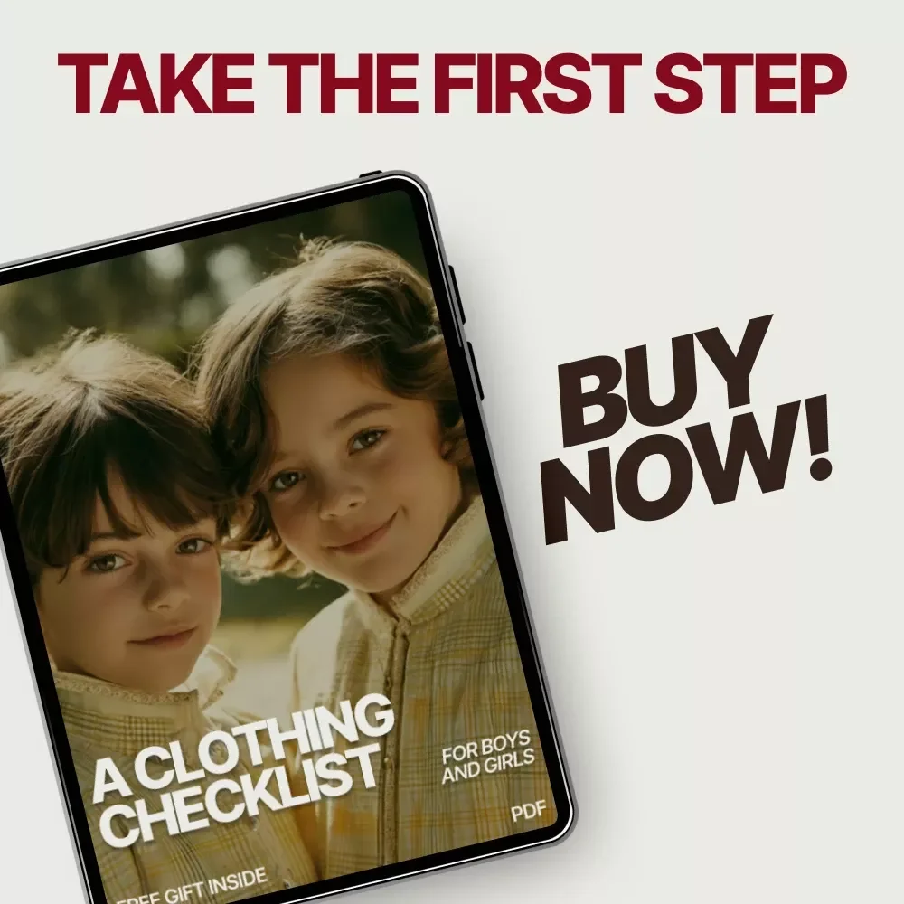 A Clothing Checklist for Boys and Girls – Printable Wardrobe Planner & Guide to What Clothes Work for Boys and Girls