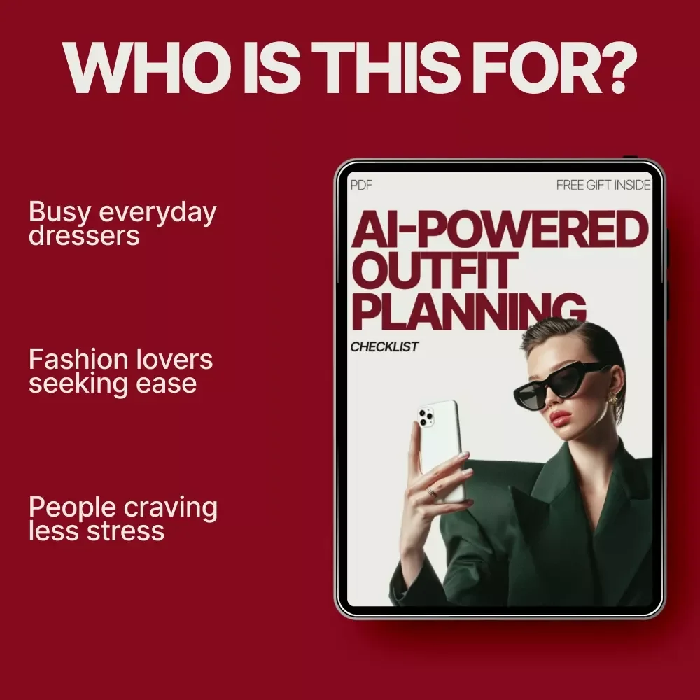 AI-Powered Outfit Planning Checklist | Smart Weekly Wardrobe Planner, AI Style Guide, Fashion Planning Download