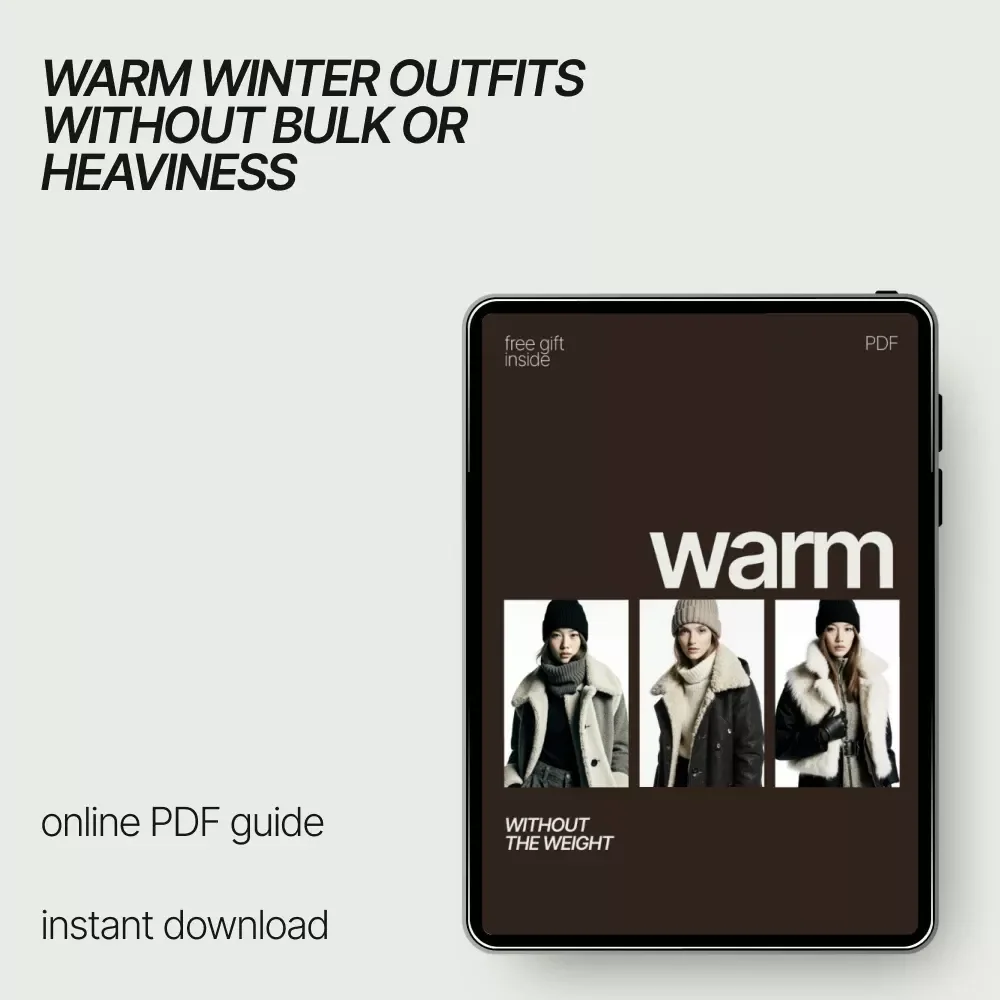 Warm Without the Weight – A Smart Winter Styling Ebook | How to Style Winter Layers Without Bulk Guide