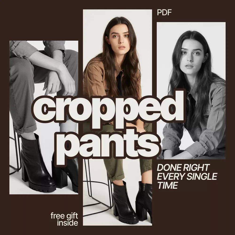 Cropped Pants Done Right Every Single Time | Cropped Pants Styling Guide, Office & Casual Outfit Checklist, Proportion & Shoe Pairing eBook, Digital Download