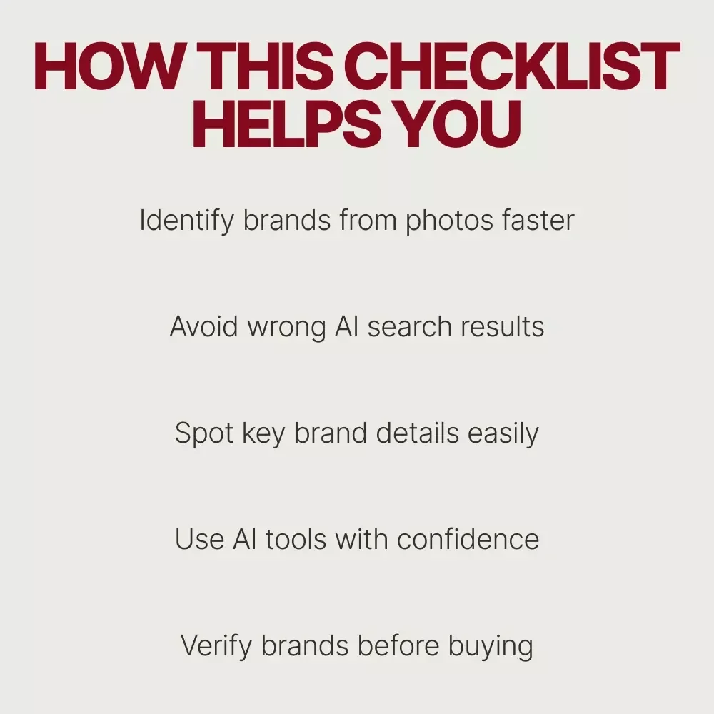 Spot the Label in Seconds – AI Clothing Brand Finder Checklist | Identify Fashion Brands from Photos Fast
