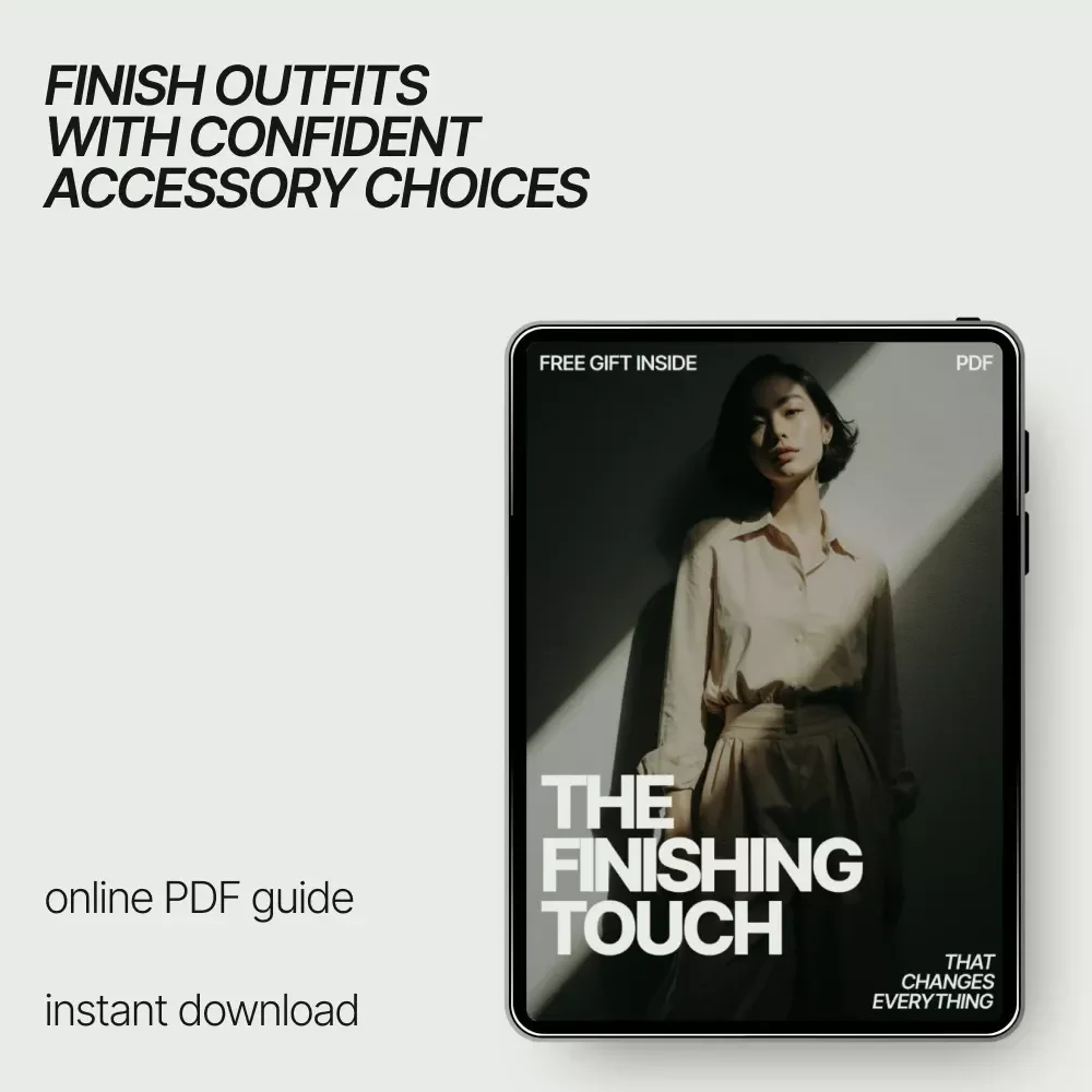 The Finishing Touch That Changes Everything | Ebook Guide on how to style accessories to complete a look | Modern Personal Style & Outfit Finishing Secrets