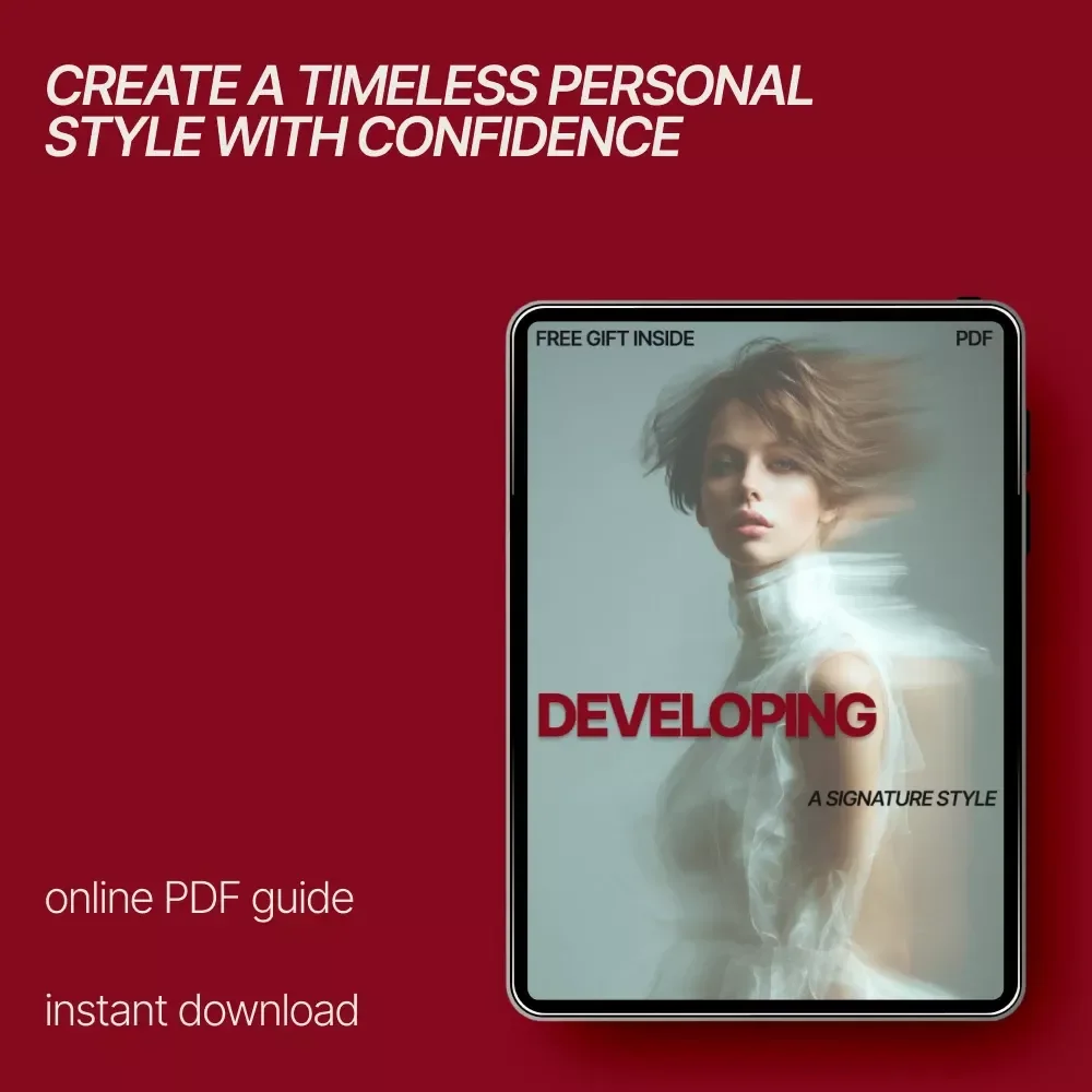Developing a Signature Style – Personal Style Guide, Wardrobe Essentials eBook, Fashion Identity Workbook, Digital Download