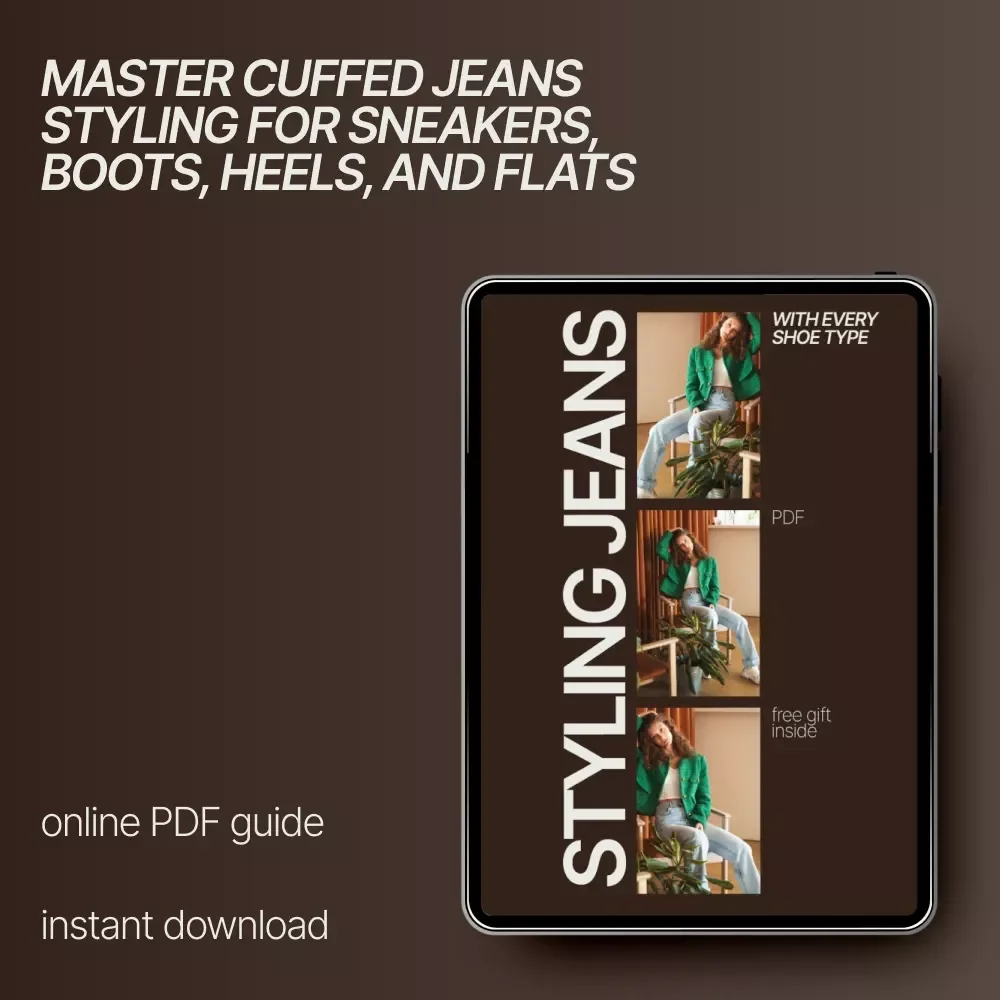 Styling Jeans with Every Shoe Type | Ultimate Denim Cuffing Guide | Sneakers Boots Heels Fashion PDF