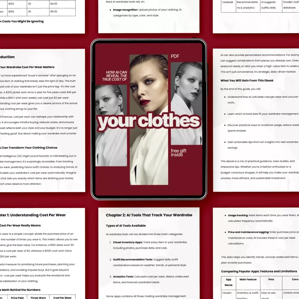 How AI Can Reveal the True Cost of Your Clothes | Smart Fashion Ebook on AI for Tracking Your Wardrobe Cost Per Wear