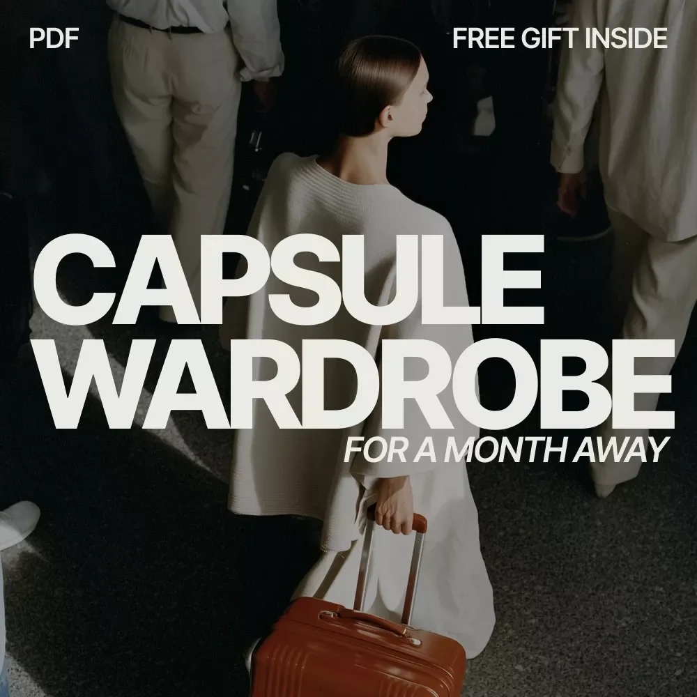 The Ultimate Capsule Wardrobe for a Month Away | Capsule Wardrobe for a Month Long Trip eBook | Smart Packing, Travel Style Guide