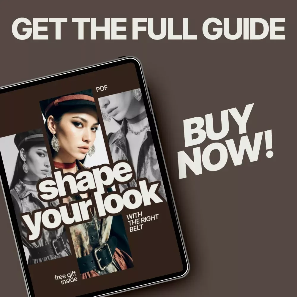 Shape Your Look with the Right Belt | Belt Styling Guide, Outfit Proportion Guide, Fashion eBook, Digital Download