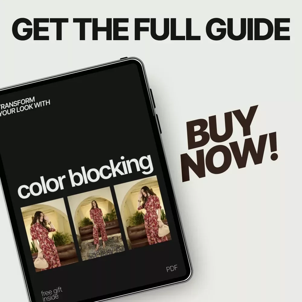 Transform Your Look with Color Blocking | Style eBook Guide on how to look slimmer with color blocking