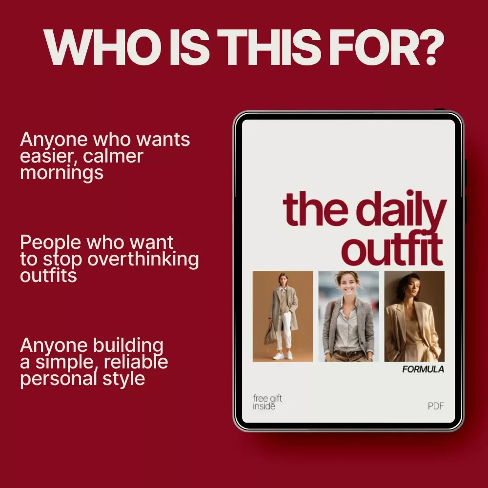 The Daily Outfit Formula – Time-Saving Outfit Checklist | Simple Style System That Explains what outfit formulas save time daily | Digital Download