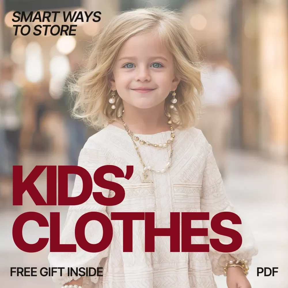 Smart Ways to Store Kids’ Clothes – Practical Ebook Guide for Parents | How to Store Kids’ Clothes Efficiently, Decluttering & Seasonal Organization