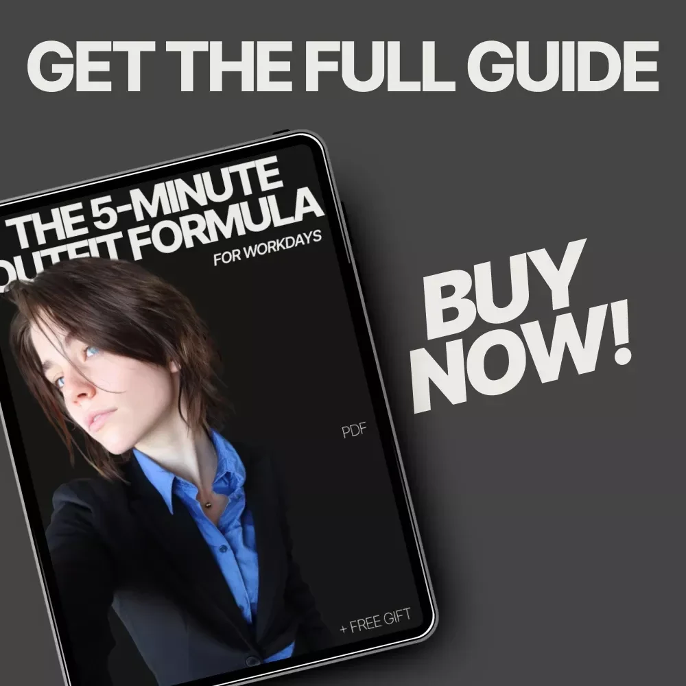 The 5-Minute Outfit Formula for Workdays – Work Capsule Wardrobe Guide, Office Outfit Planner, Morning Style Checklist, Digital Download