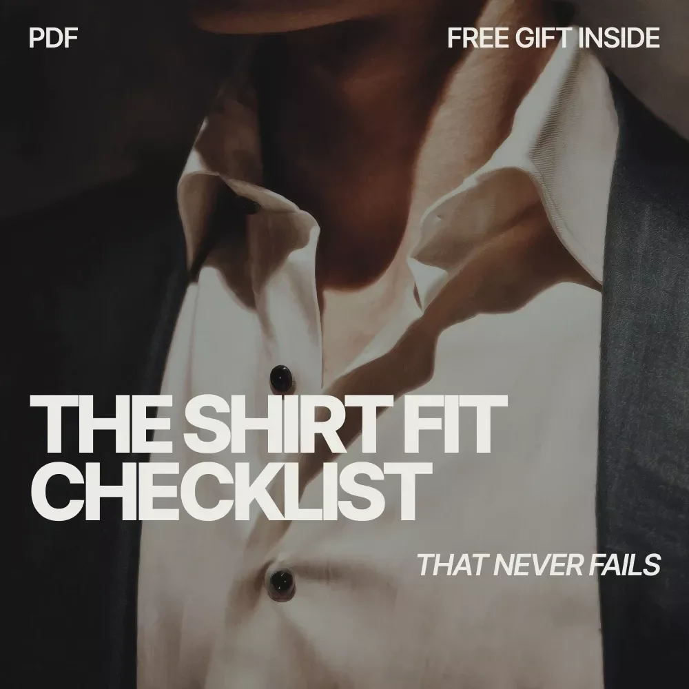 The Shirt Fit Checklist That Never Fails – How to Tell If a Shirt Fits Right | Digital Fit Guide & Printable Checklist for Perfect Shirt Sizing