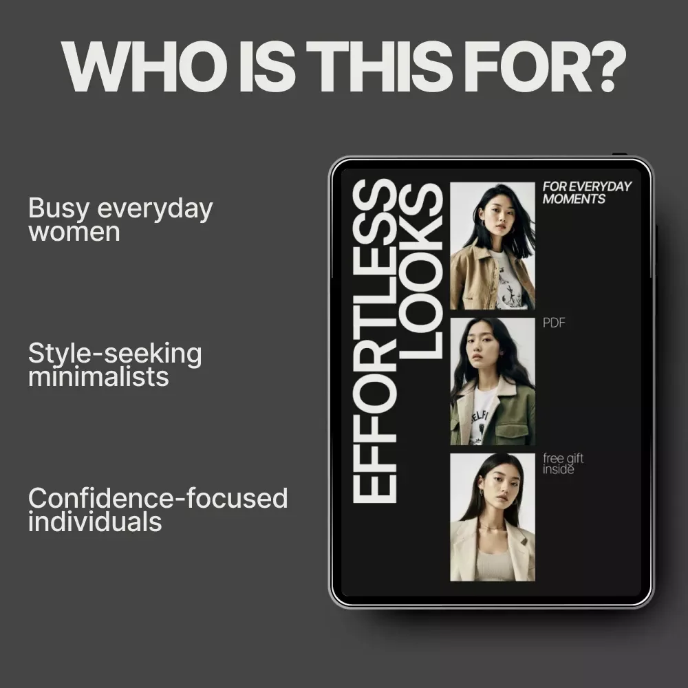 Effortless Looks for Everyday Moments – Ebook Guide on what outfits look stylish for running errands | Casual Chic Style & Everyday Outfit Formulas