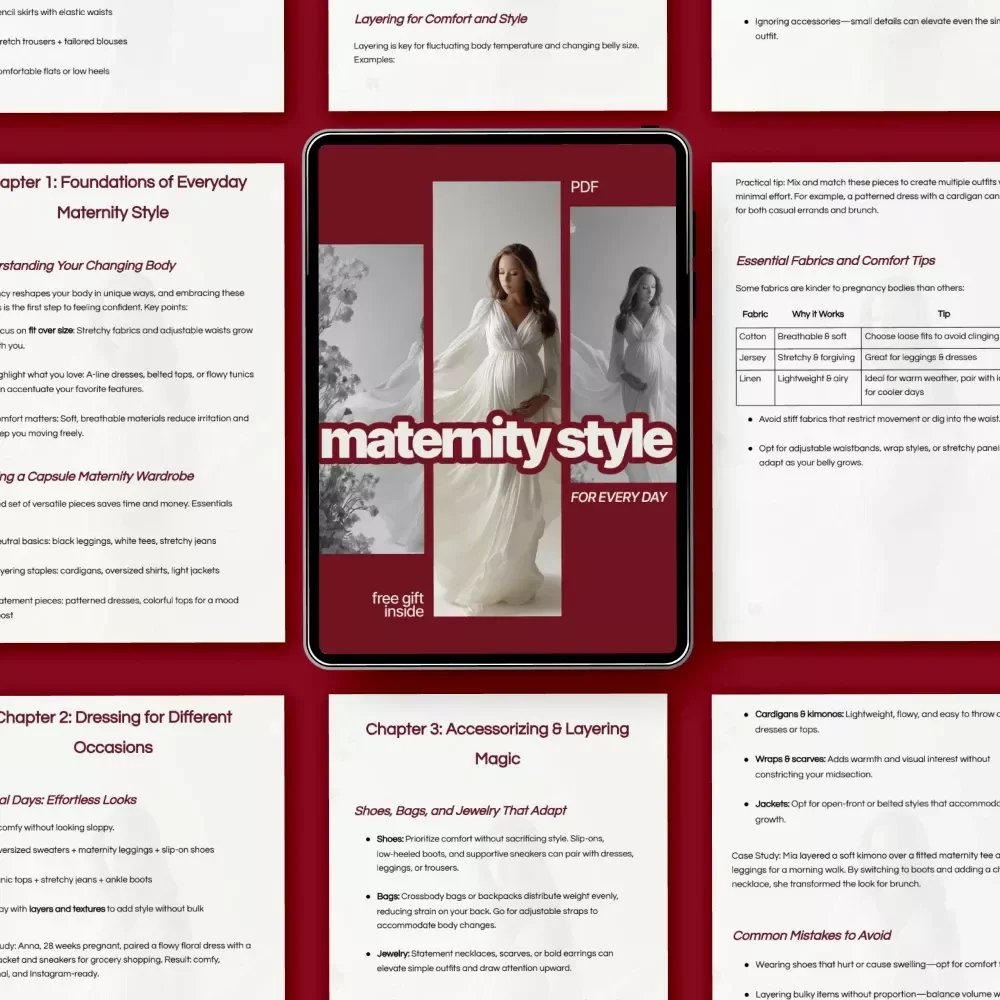 Maternity Style for Every Day – A Practical Guide with Maternity Style Tips for Everyday Wear, Capsule Wardrobe & Effortless Outfit Ideas