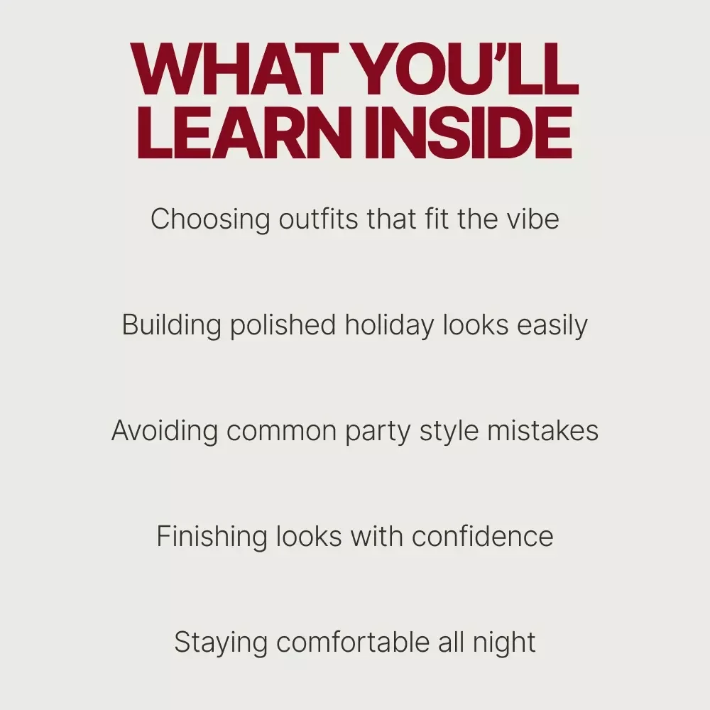 Holiday Party Style That Feels Right | What to Wear to Holiday Parties Guide for Confident, Comfortable Looks