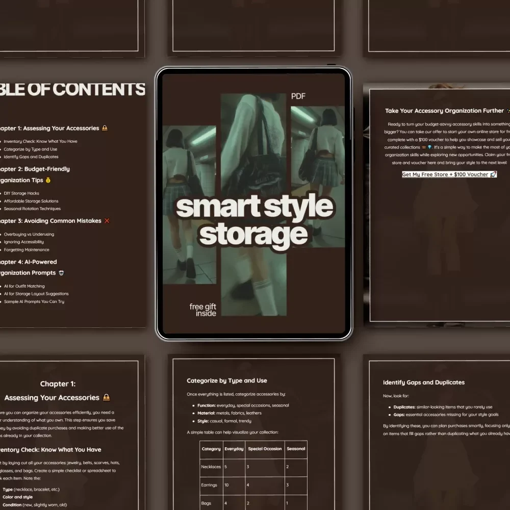 Smart Style Storage – A Practical Guide on how to organize accessories for budget efficiency | Budget-Friendly Accessory Organization & AI Style Prompts