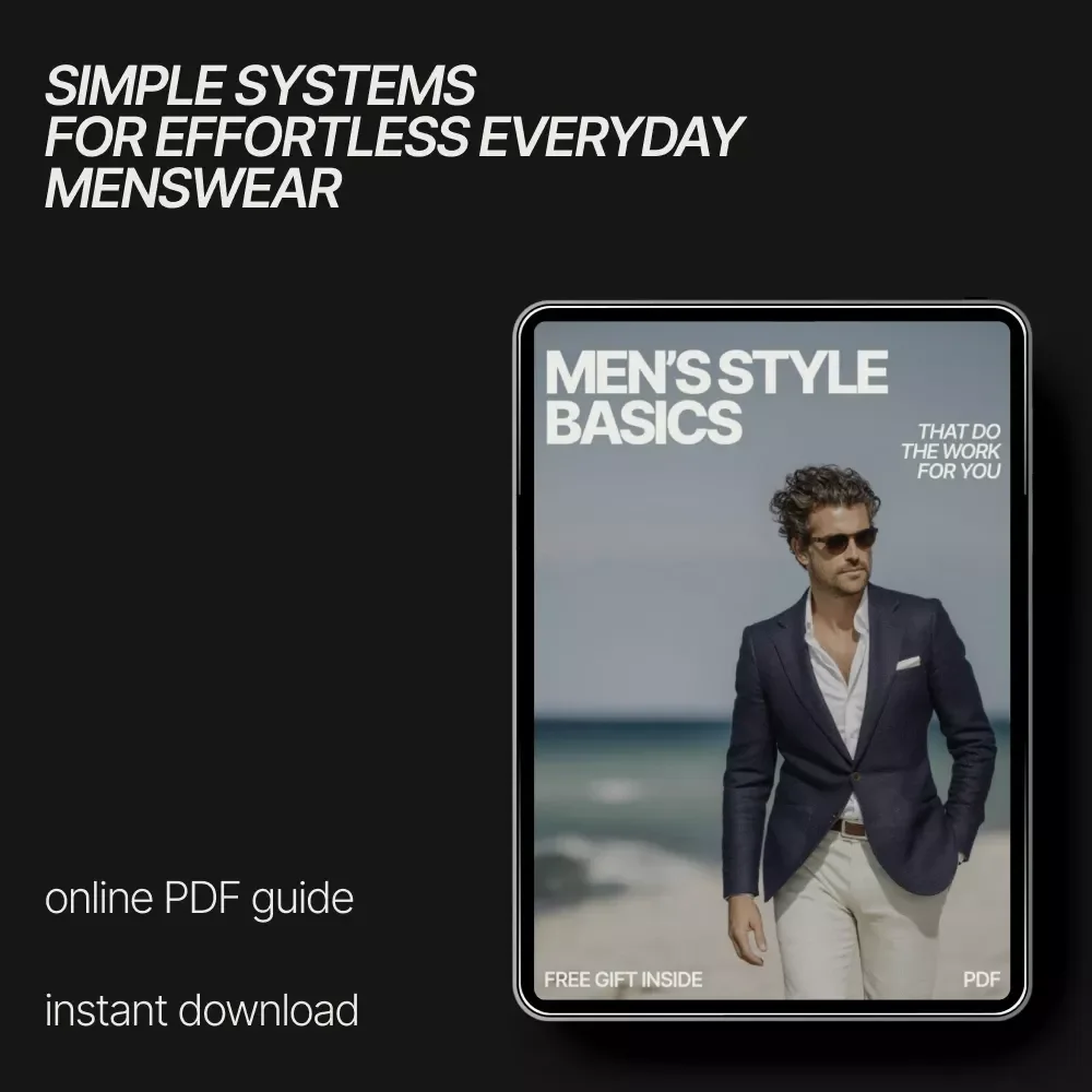 Men’s Style Basics That Do the Work for You – Easy Everyday Wardrobe Guide | what mens style basics make dressing easy