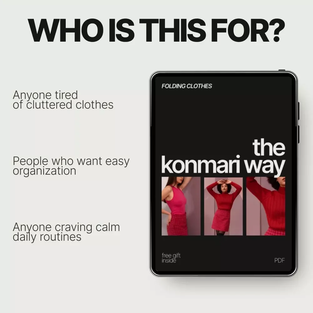 Folding Clothes the KonMari Way – A Joyful Guide to How to Fold Clothes KonMari Method for Tidy Drawers & Intentional Living