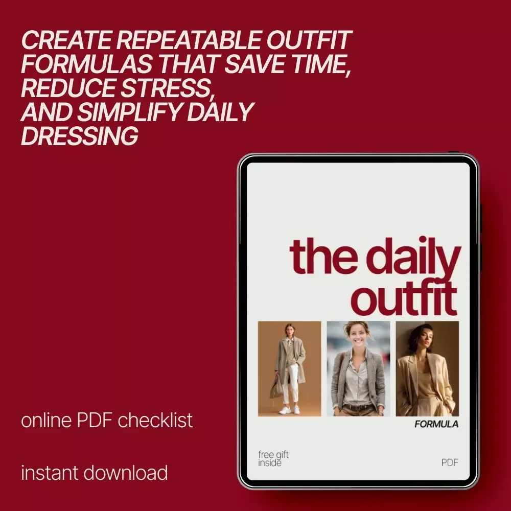 The Daily Outfit Formula – Time-Saving Outfit Checklist | Simple Style System That Explains what outfit formulas save time daily | Digital Download