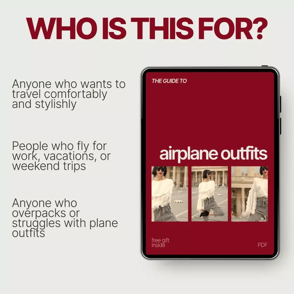 The Guide to Airplane Outfits – Ultimate Plane Outfit Guide for Comfortable Travel, Stylish Airplane Outfits, Smart Packing & Carry-On Essentials (Digital Download)