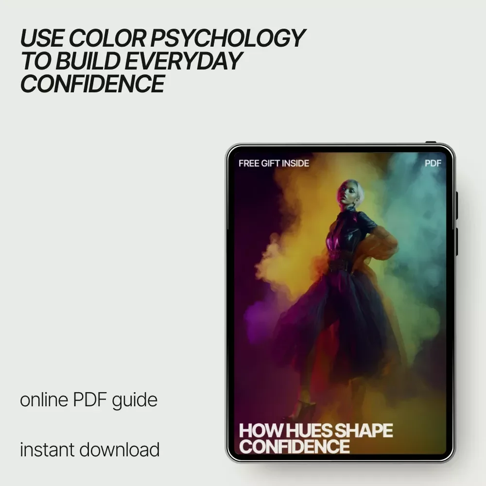 How Hues Shape Confidence – A Psychology of Color Guide | Discover What Colors Make People Feel Confident | Digital Download