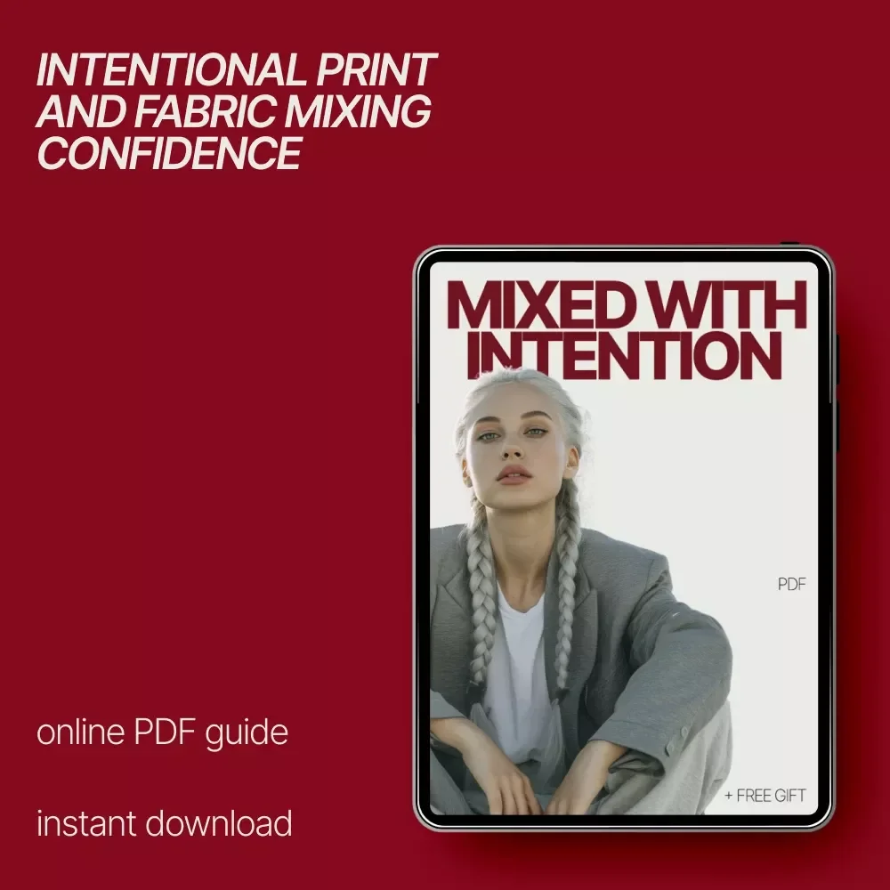 Mixed With Intention – eBook Guide on How to Combine Prints and Fabrics for Confident Everyday & Event Styling