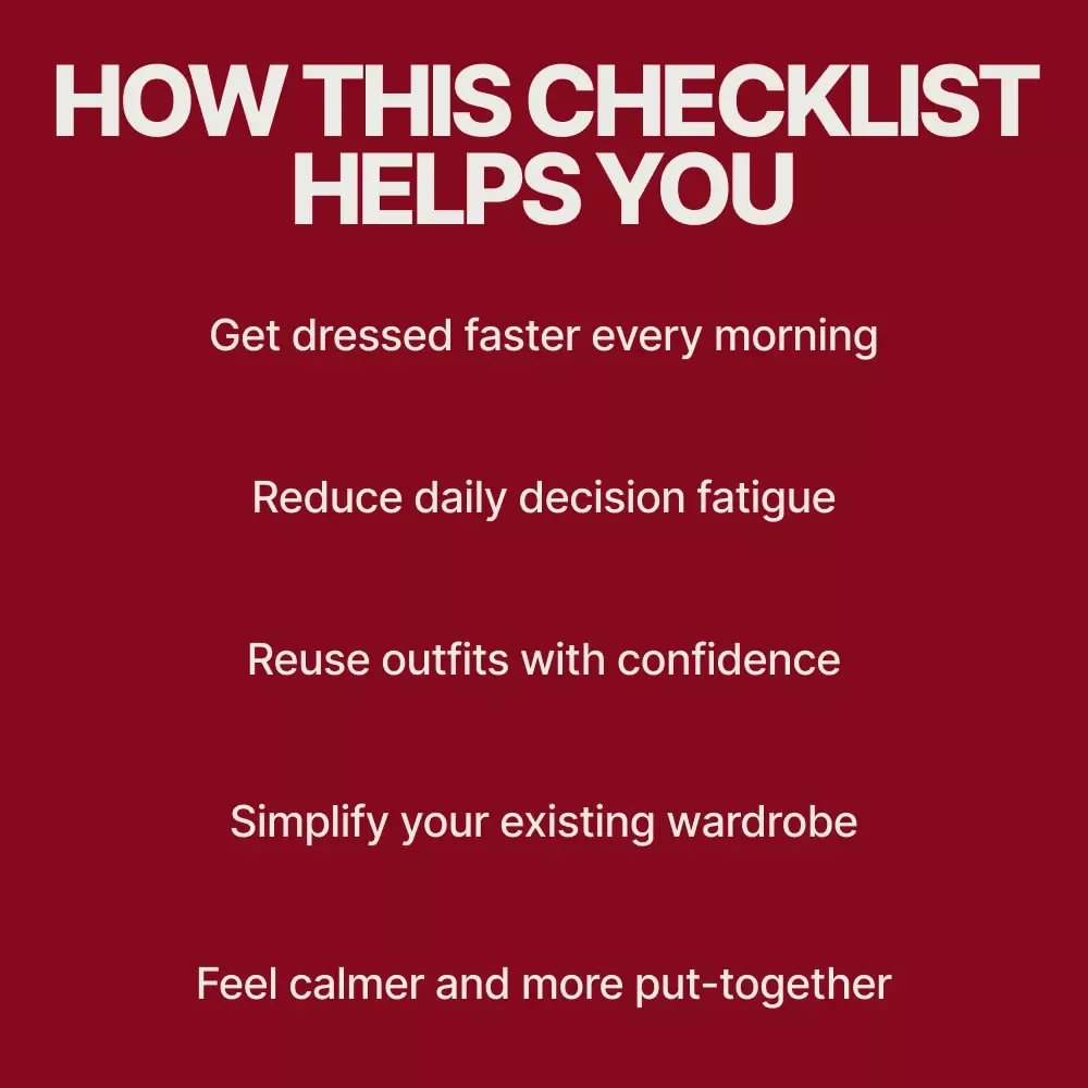 The Daily Outfit Formula – Time-Saving Outfit Checklist | Simple Style System That Explains what outfit formulas save time daily | Digital Download