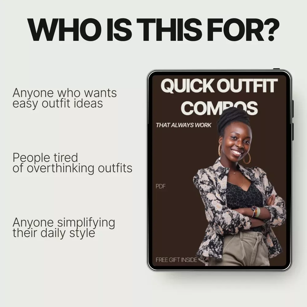 Quick Outfit Combos That Always Work | Easy Everyday Style Guide Ebook for Busy Women, Time-Saving Wardrobe Formulas & Effortless Outfits