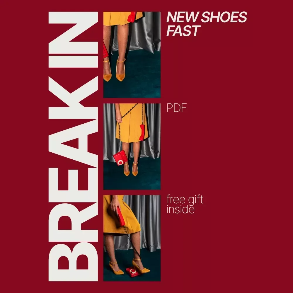 Break In New Shoes Fast | Checklist Guide for How to Break in New Shoes Quickly, Shoe Comfort Digital Download