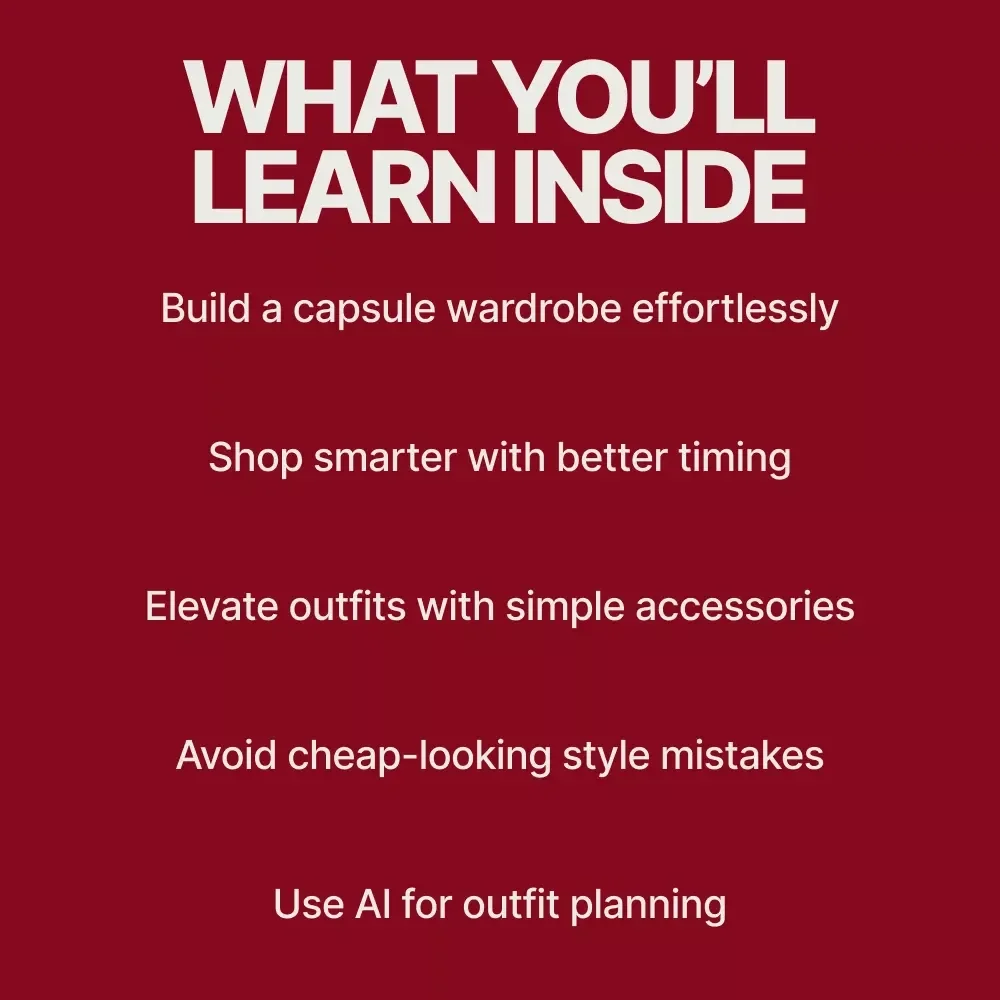 Elevate Your Style Without Emptying Your Wallet – eBook Guide for Style on a Tight Budget Without Looking Cheap | Smart Fashion, Capsule Wardrobe & Shopping Strategies