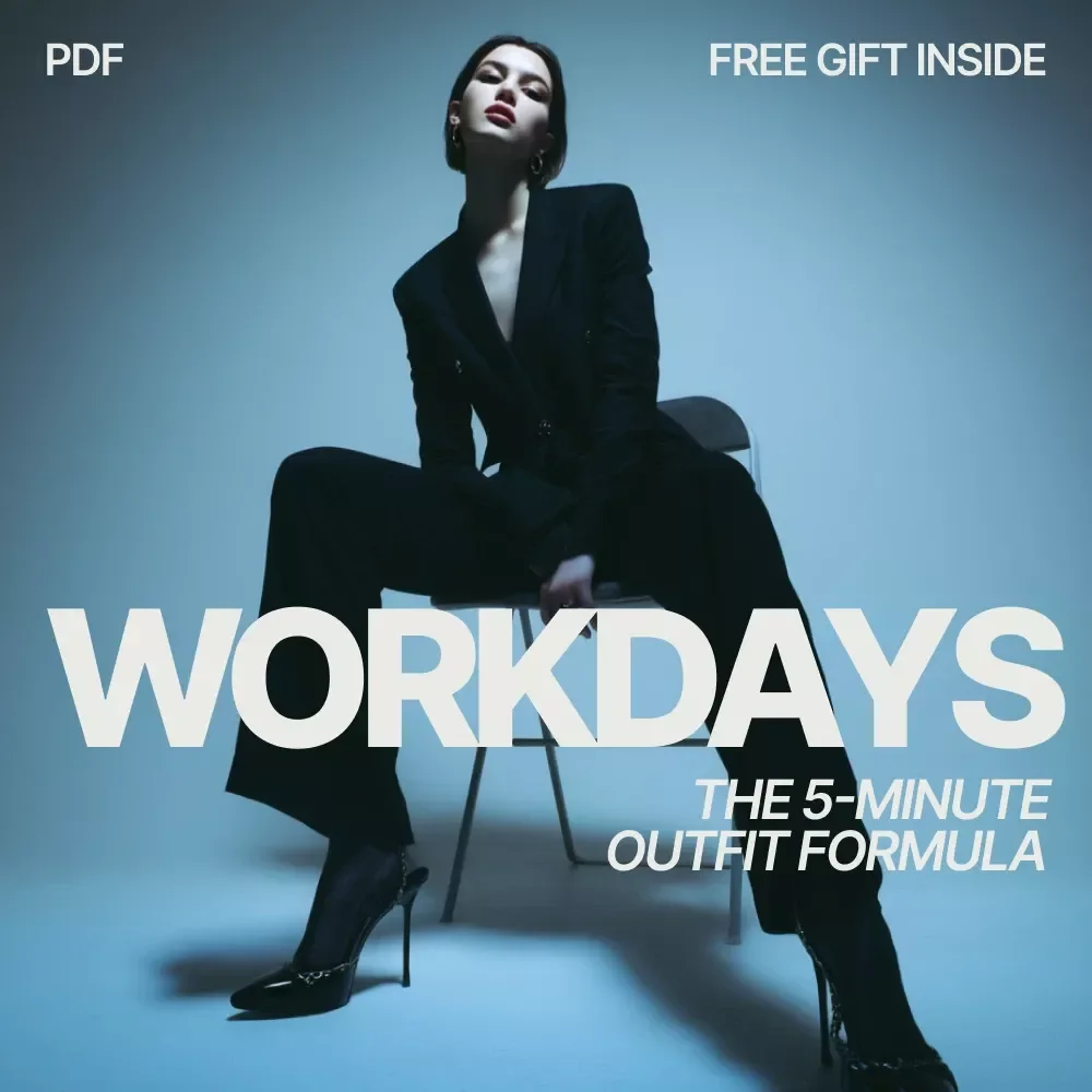 The 5-Minute Outfit Formula for Workdays – Work Capsule Wardrobe Guide, Office Outfit Planner, Morning Style Checklist, Digital Download