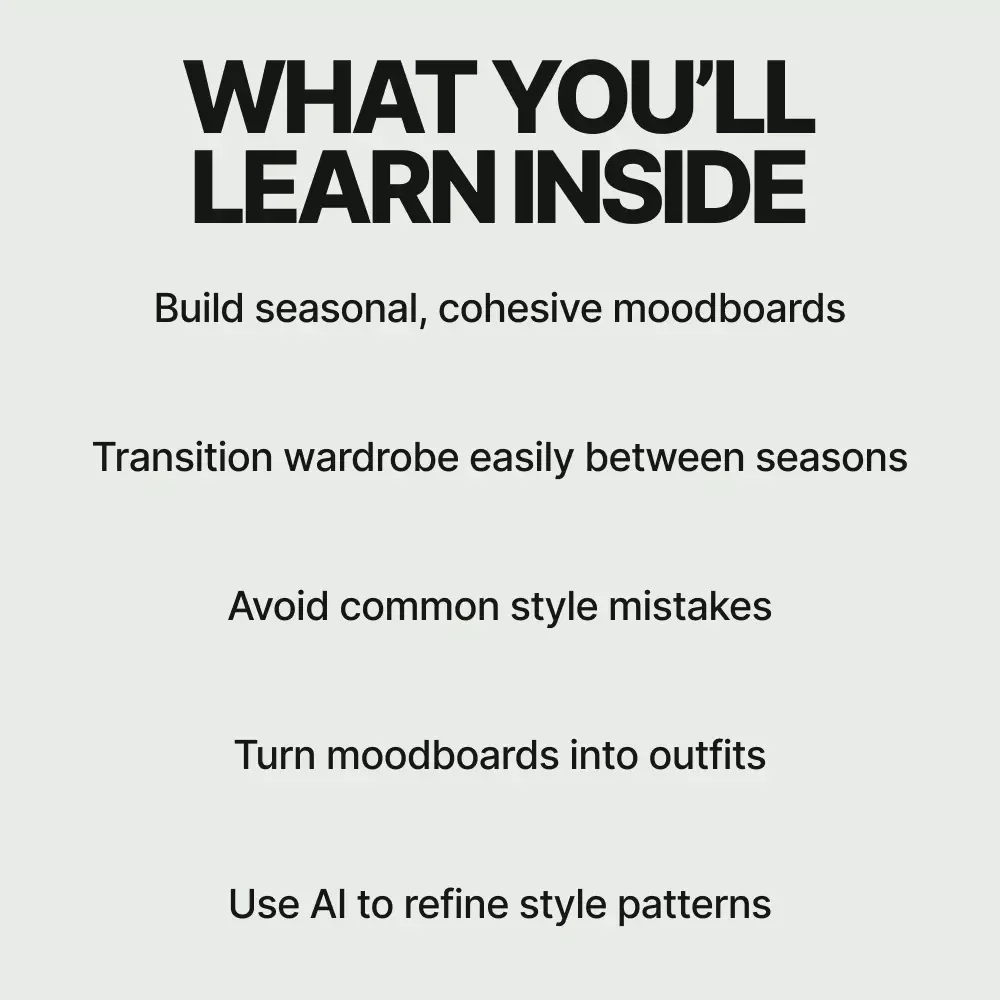 Dressing by Season Before You Dress at All: Seasonal Style Moodboard Ideas eBook