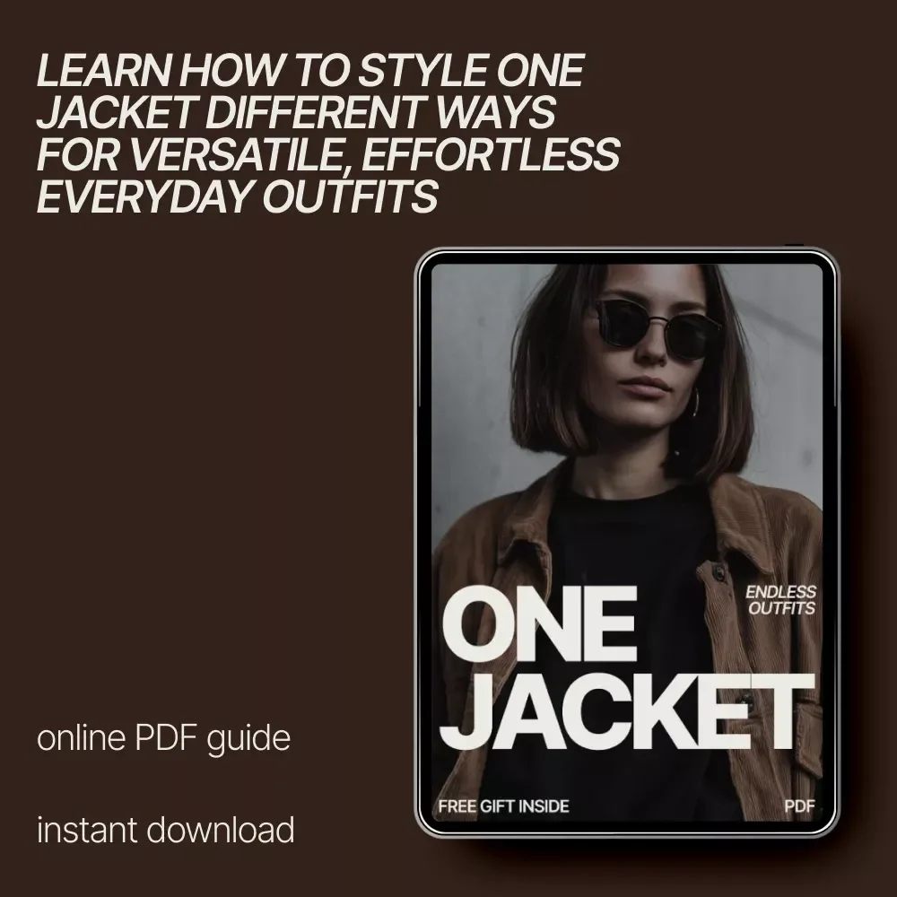 One Jacket Endless Outfits – A Versatile Style Guide Showing How to Style One Jacket Different Ways for Everyday, Work & More