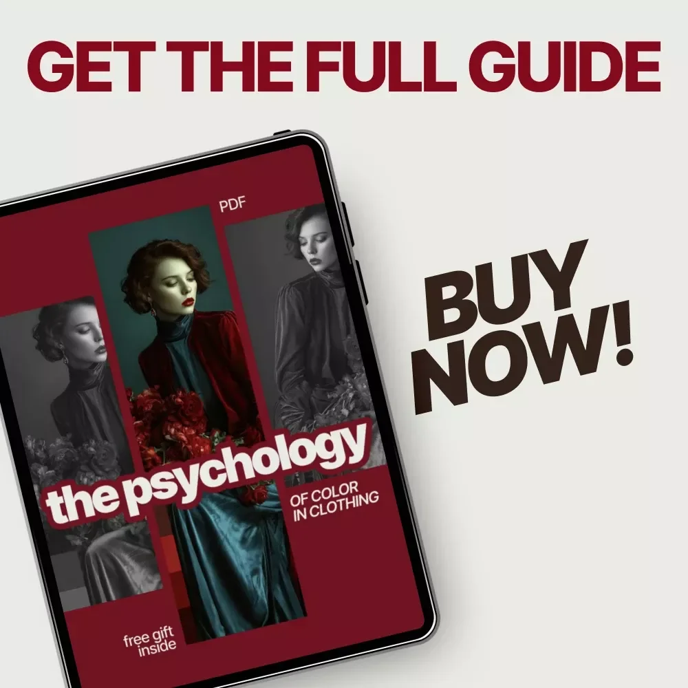 The Psychology of Color in Clothing | Practical Fashion Psychology Ebook Guide | Psychology of Color in Clothing