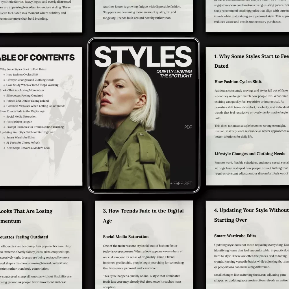 Styles Quietly Leaving the Spotlight – A Modern Fashion Guide Exploring What Styles Are Falling Out of Fashion