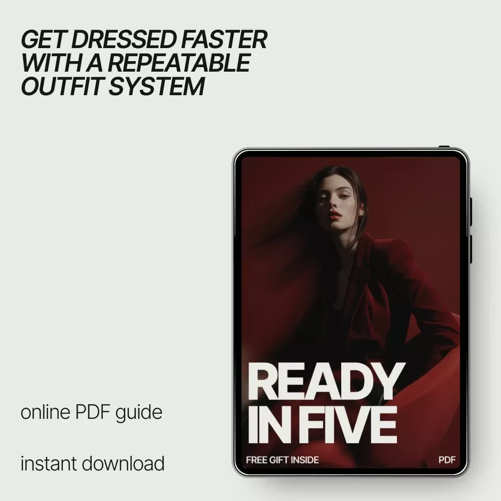 Ready in Five: A Simple Style Guide to the 5-minute Outfit Formula for Effortless Everyday Looks | Digital eBook