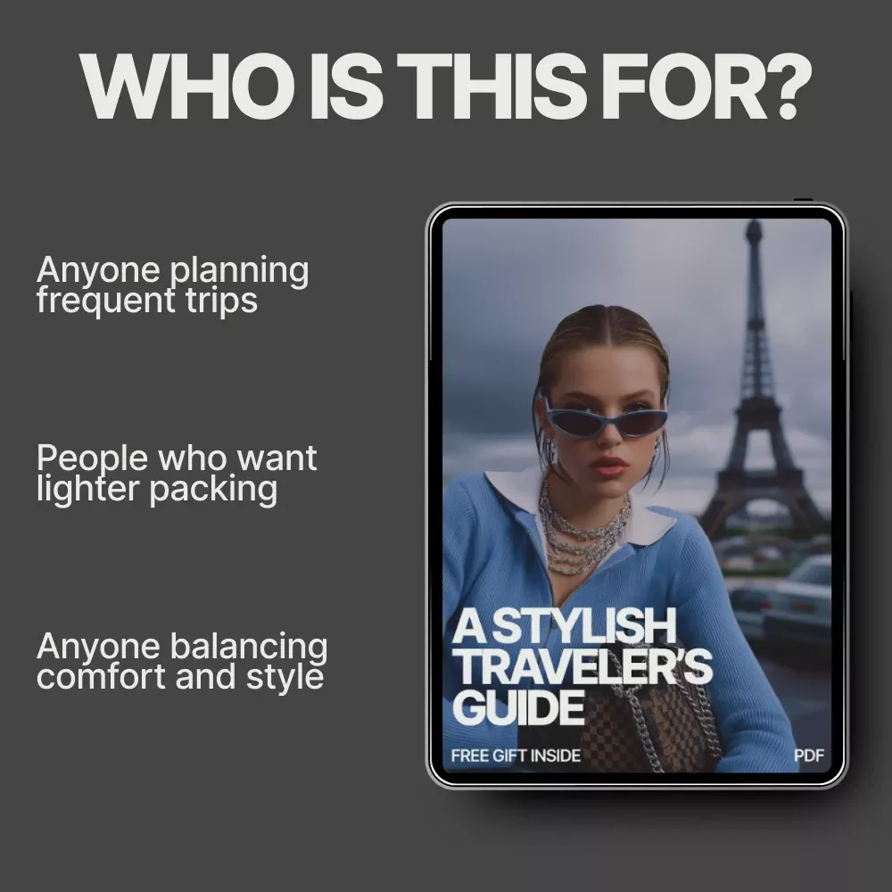 A Stylish Traveler’s Guide – Ebook on How to Dress Stylishly for Travel | Smart Packing, Capsule Wardrobe & Travel Outfit Planning
