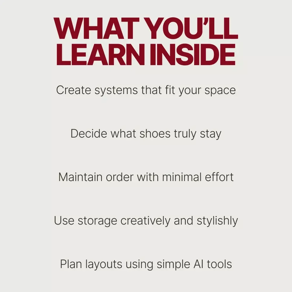 Organizing Shoes at Home – Practical eBook Guide on How to Organize Shoes Efficiently at Home, Storage Solutions, Decluttering & Stylish Displays