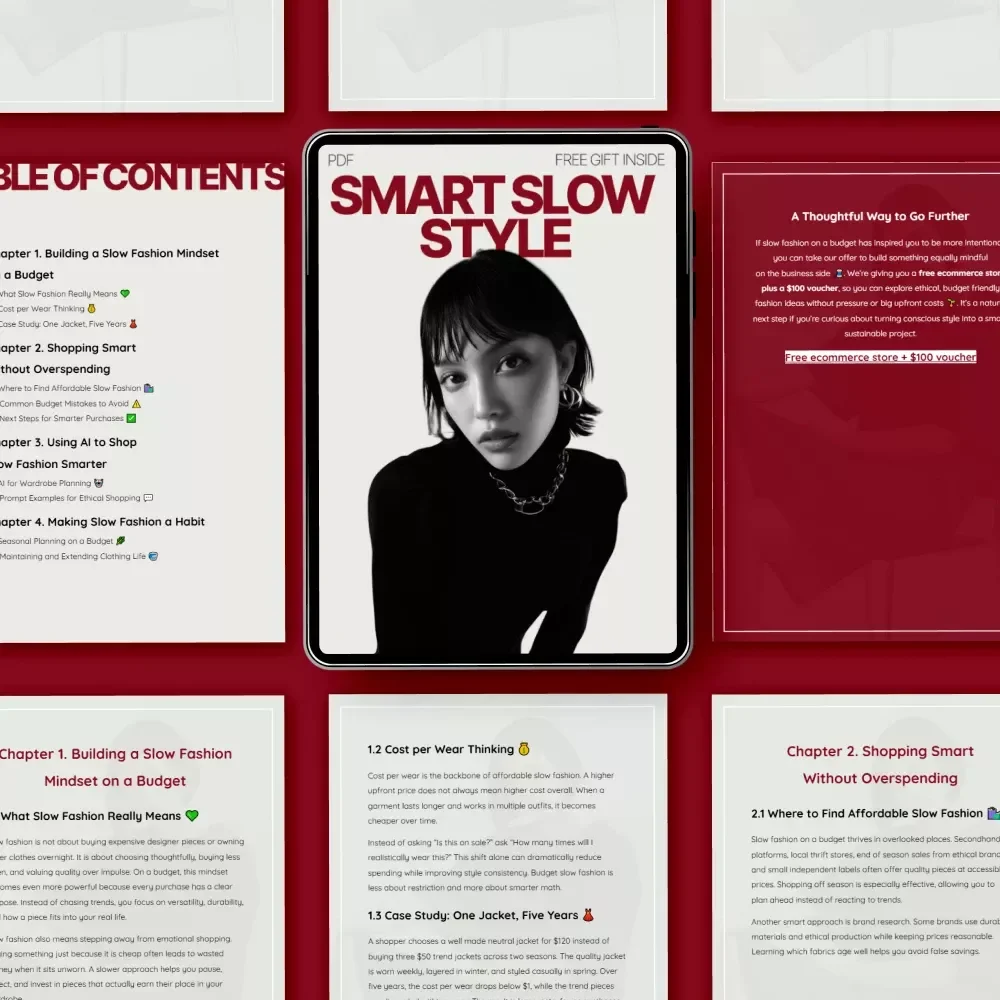 Smart Slow Style – A Practical Guide on How to Shop Slow Fashion on Budget | Ethical Wardrobe Planning & AI Shopping Tools
