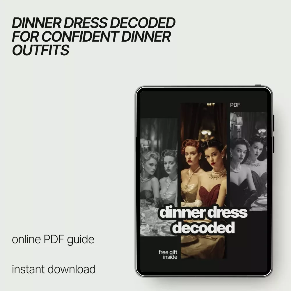 Dinner Dress Decoded – A Stylish Guide to What to Wear to Dinner | Dress Codes, Comfort & AI Styling Tips