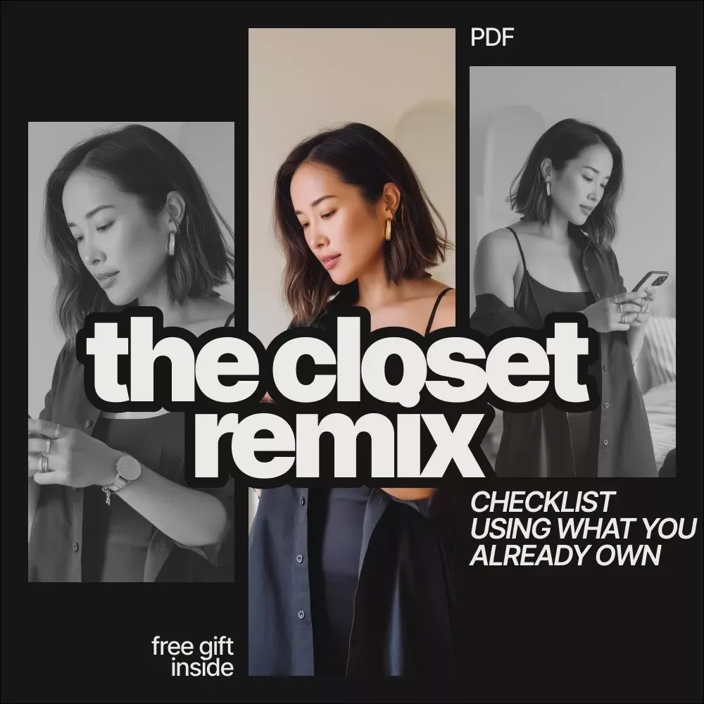 The Closet Remix Checklist Using What You Already Own – Digital Wardrobe Guide, Outfit Ideas, Closet Reset, Style Checklist Download