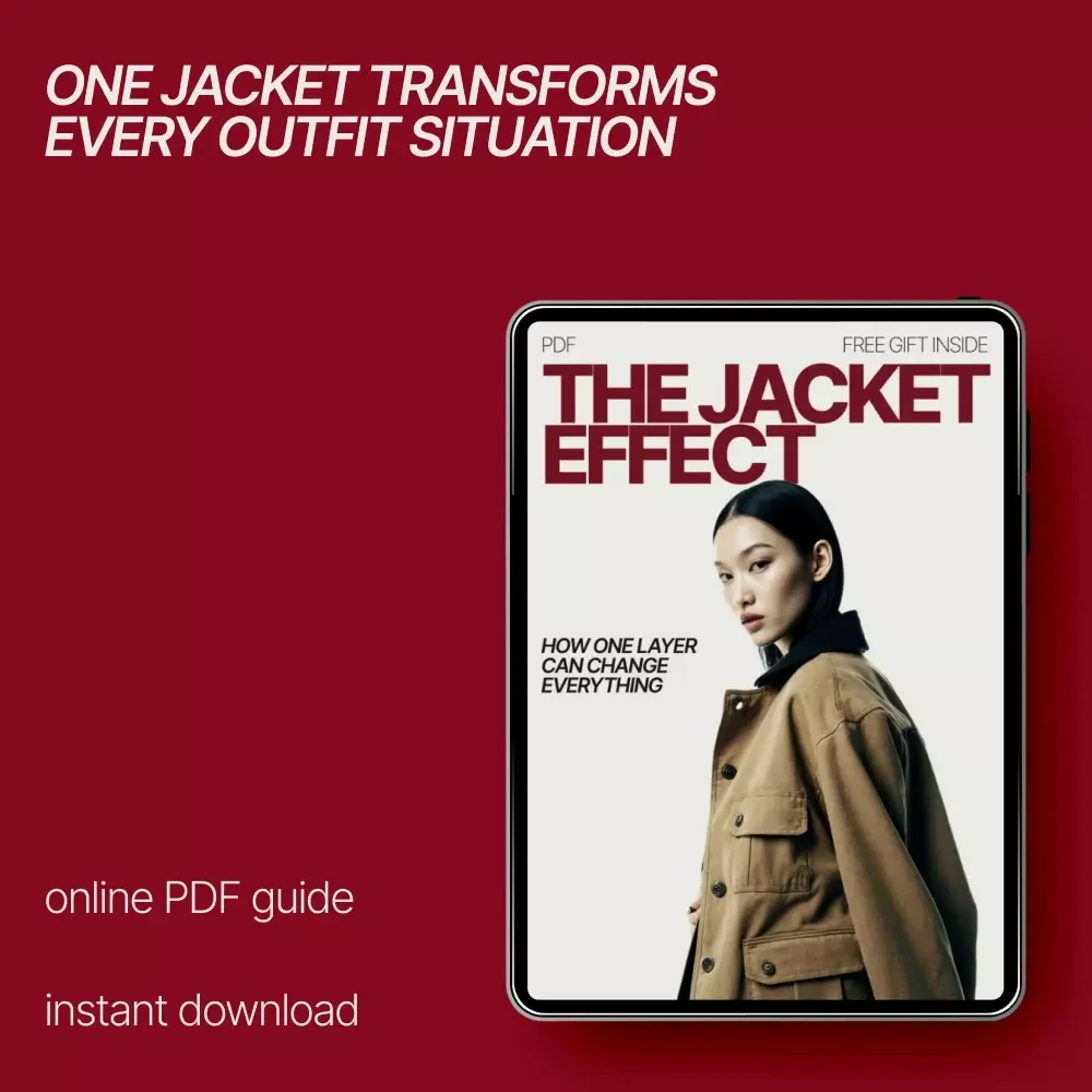 The Jacket Effect: How One Layer Can Change Everything – Ebook Guide on how to style jackets for different occasions | Effortless Outfit Elevation