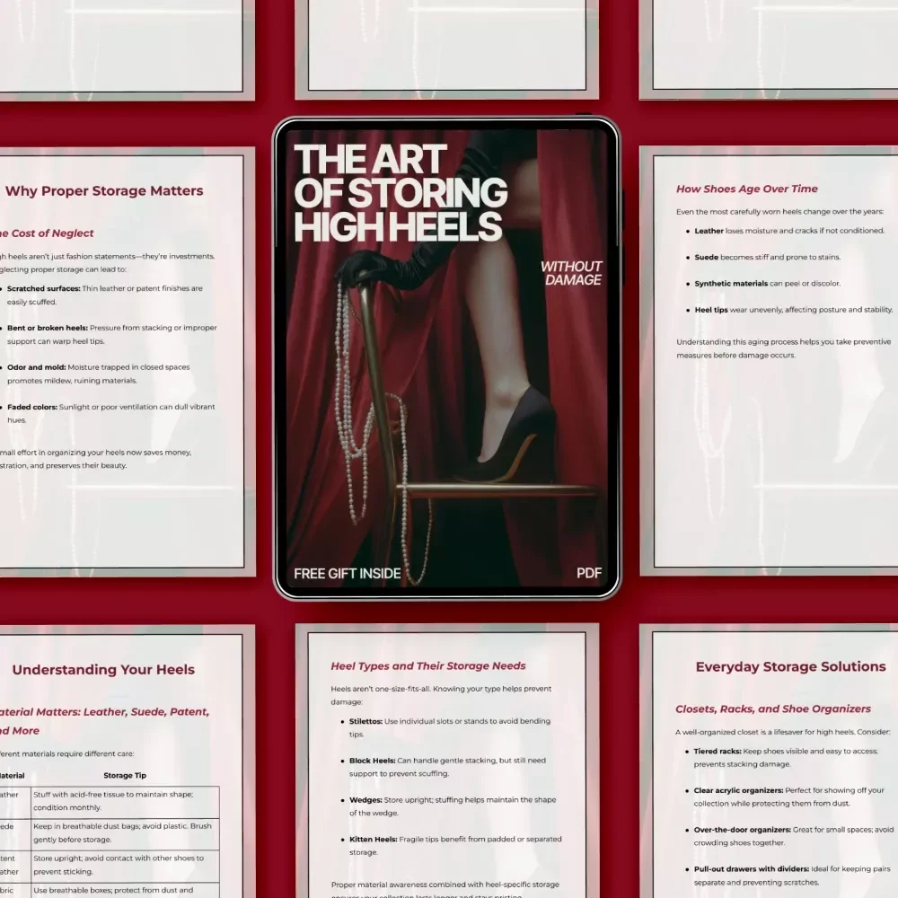 The Art of Storing High Heels Without Damage – Elegant Shoe Care Ebook | How to Store High Heels Without Damage Guide for Fashion Lovers