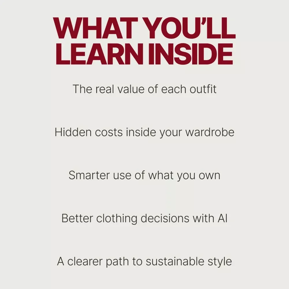 How AI Can Reveal the True Cost of Your Clothes | Smart Fashion Ebook on AI for Tracking Your Wardrobe Cost Per Wear