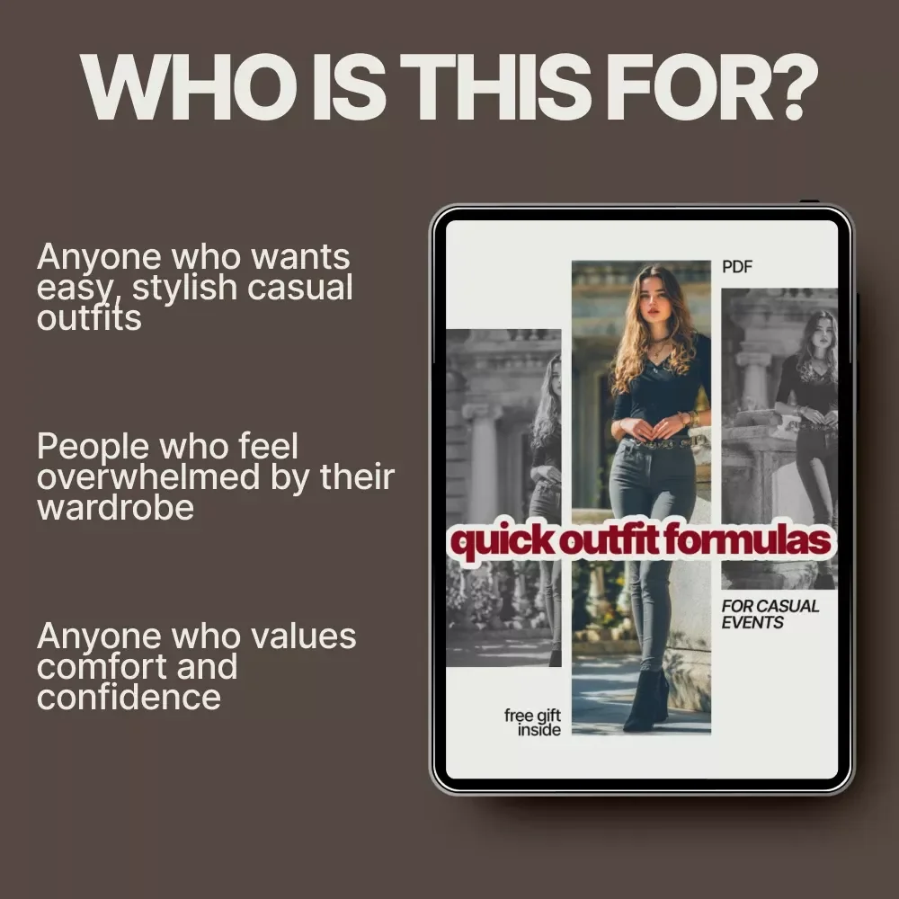 Quick Outfit Formulas for Casual Events – Easy Casual Style Guide, Effortless Everyday Outfits, Smart Wardrobe Planning Digital Download