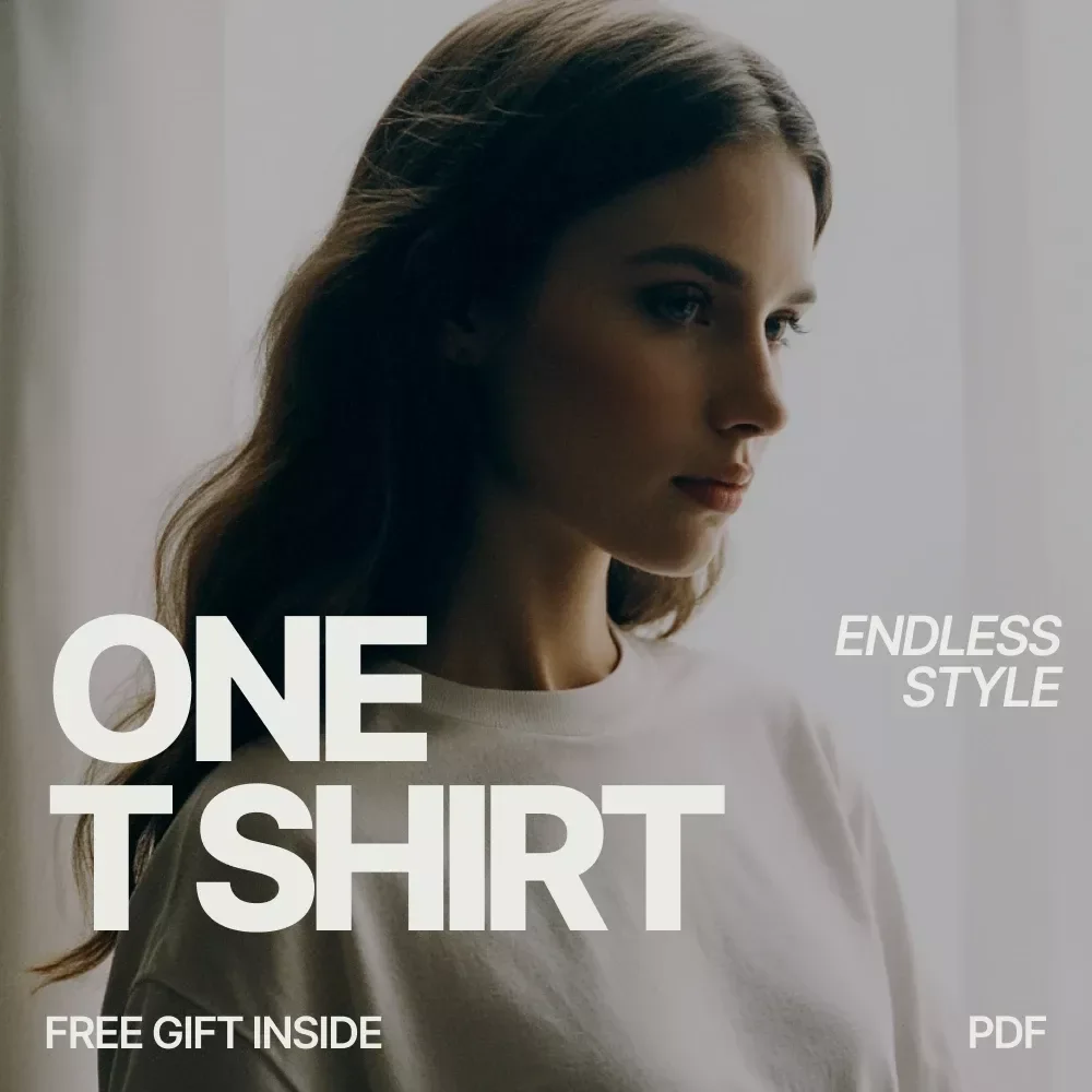 One T Shirt Endless Style – eBook Guide on How to Style a White T-Shirt in Multiple Ways | Minimal Wardrobe & Capsule Outfit Styling