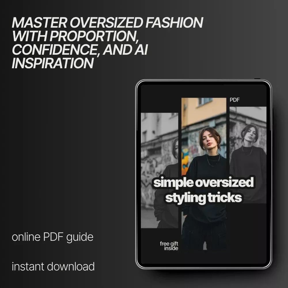 Simple Oversized Styling Tricks – Modern Fashion eBook Guide | Learn how to style oversized pieces with Confidence