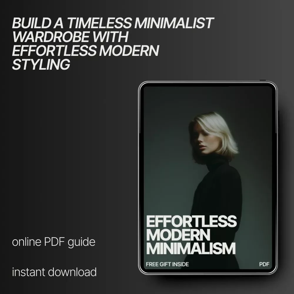 Effortless Modern Minimalism – eBook Guide on What Minimal Style Outfits Look Modern, Capsule Wardrobe & Timeless Styling