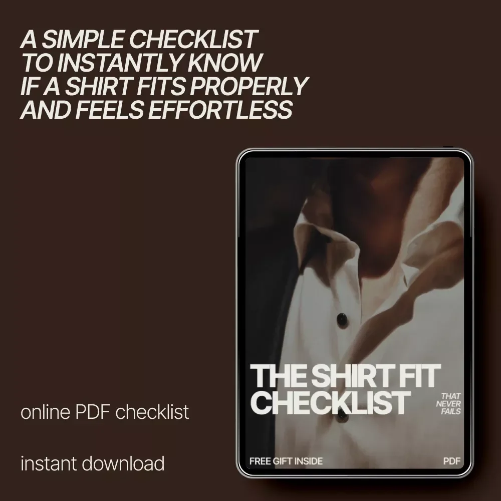 The Shirt Fit Checklist That Never Fails – How to Tell If a Shirt Fits Right | Digital Fit Guide & Printable Checklist for Perfect Shirt Sizing