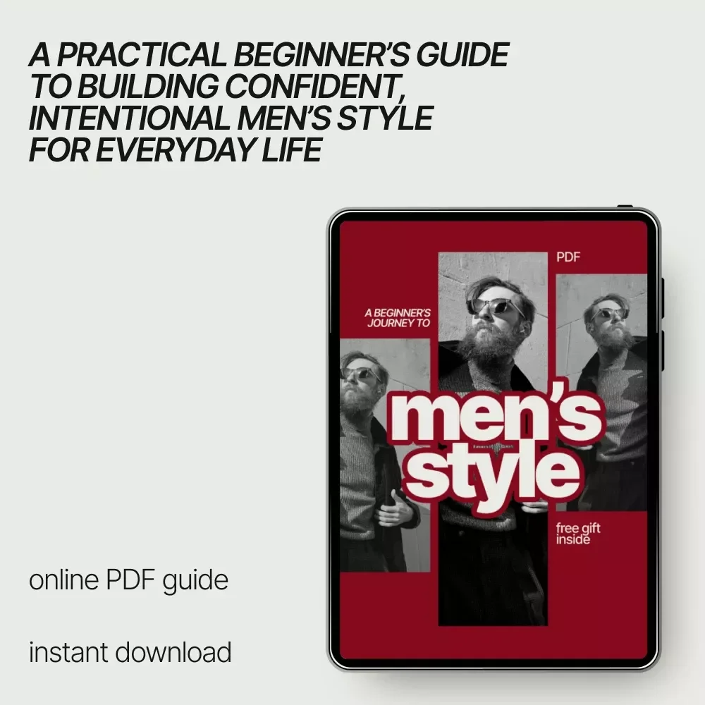 A Beginner’s Journey to Men’s Style – Men’s Style Tips for Beginners | Easy Fashion Guide Ebook for Modern Men